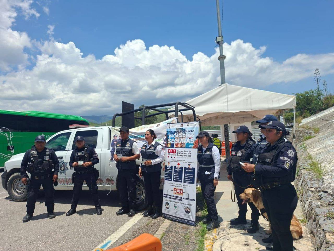 Secretaría de Seguridad Pública difunde información preventiva en calles de Chilpancingo, Gro