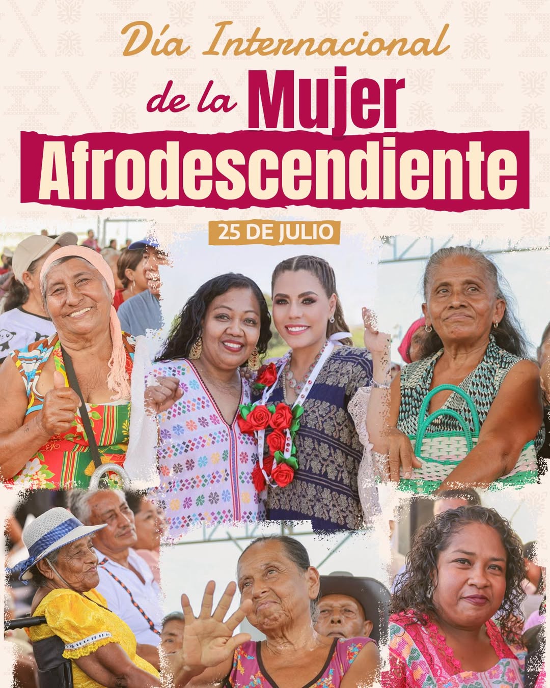 E. Salgado conmemora a mujeres en el Día Internacional de la Mujer Afrodescendiente, Gro