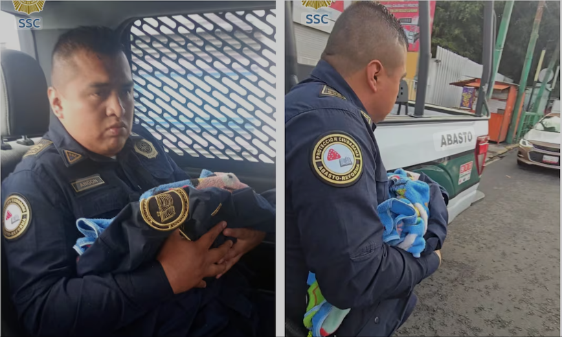 Policías rescatan a recién nacido abandonado en estación del Metro UAM-Iztapalapa