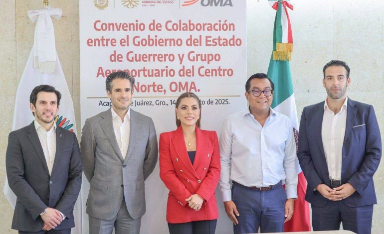 E. Salgado firma convenio con Grupo Aeroportuario para promover Acapulco y Zihuatanejo, Gro