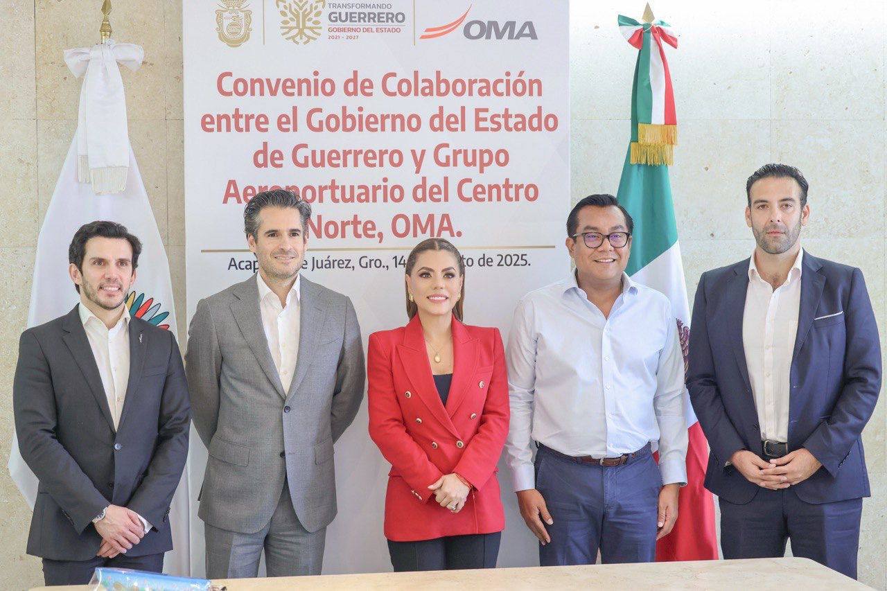 E. Salgado firma convenio con Grupo Aeroportuario para promover Acapulco y Zihuatanejo, Gro