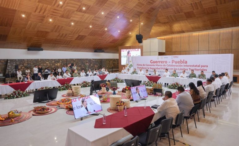 Guerrero y Puebla firman convenio para reforzar la seguridad en la zona limítrofe