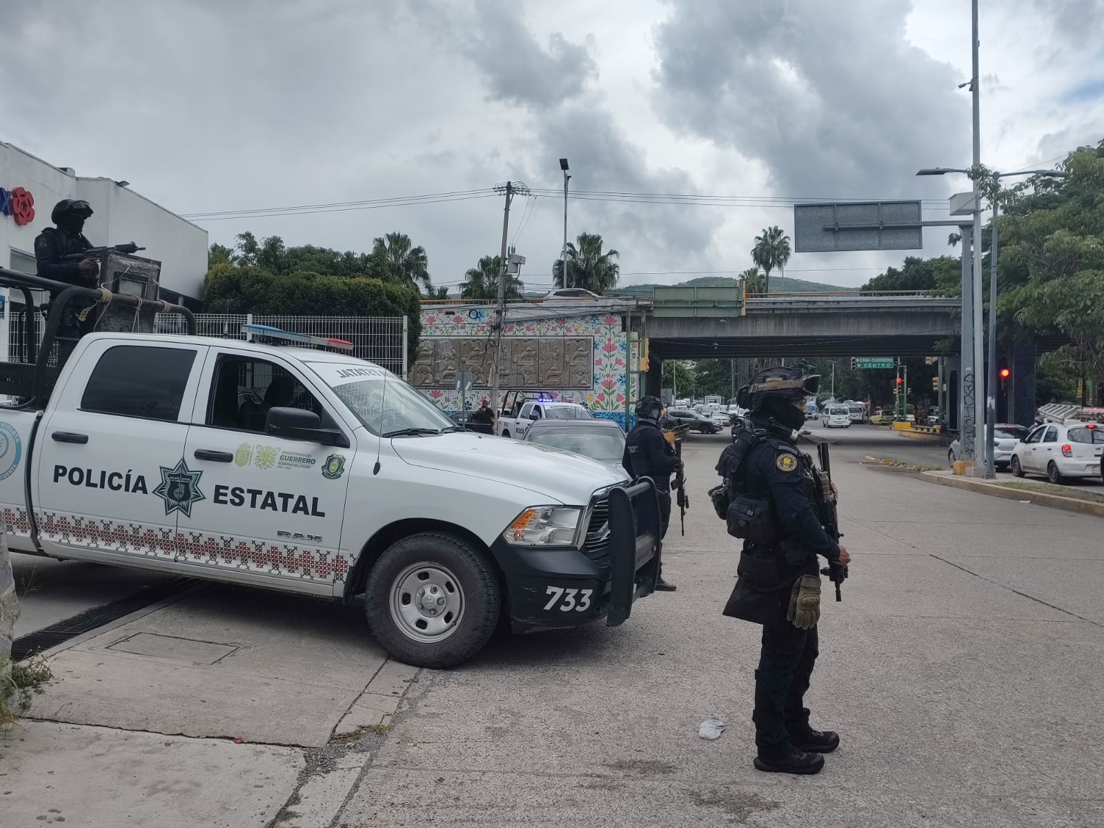 Policía Estatal refuerza operativo en Chilpancingo previo a las celebraciones del Grito de Independencia