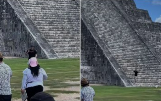 Zona arqueológica de Chichén Itzá, nuevamente vulnerada por turista imprudente