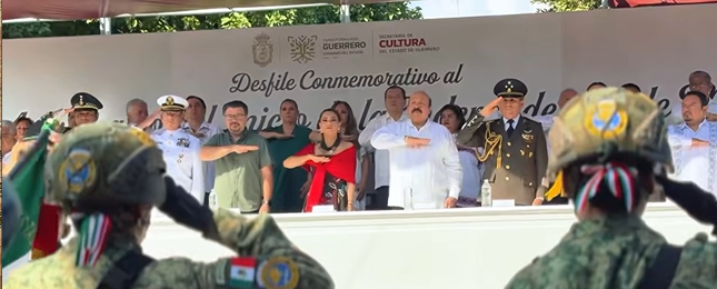 E. Salgado comparte video del desfile por el 215 aniversario de la Independencia en Guerrero