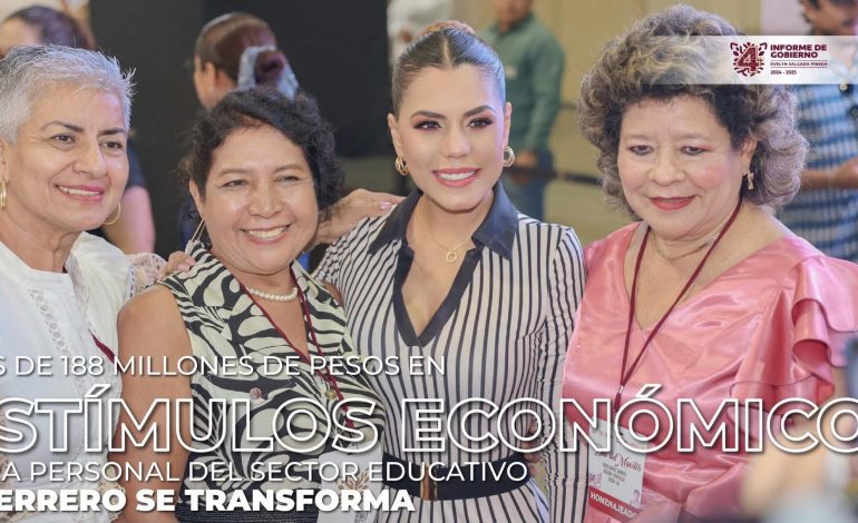 E. Salgado envía mensaje a maestros y destina 180 millones de pesos en estímulos por antigüedad