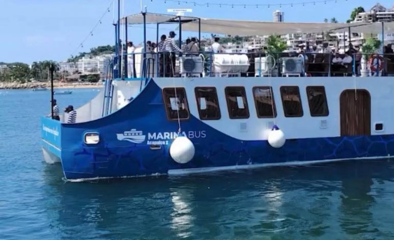 Marinabús zarpará por primera vez en Acapulco el 1 de noviembre