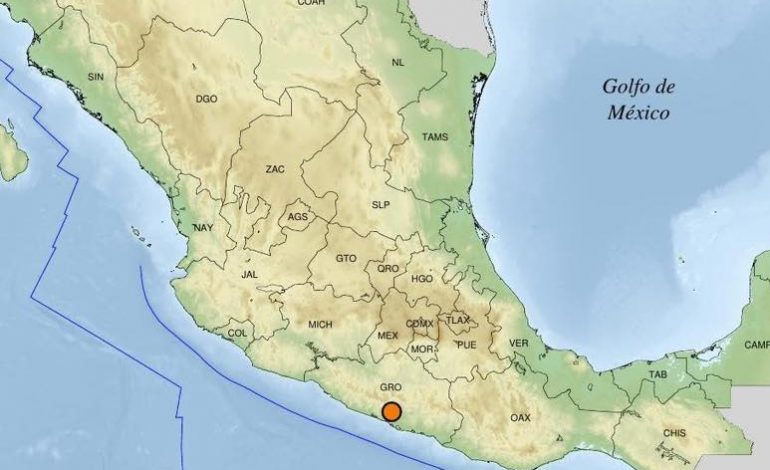 Sismo de magnitud 4.0 sacude zona cercana a Coyuca de Benítez, Guerrero