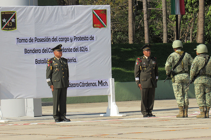 Coronel R. Cruz asume mando del 25vo batallón de la GN en Iguala