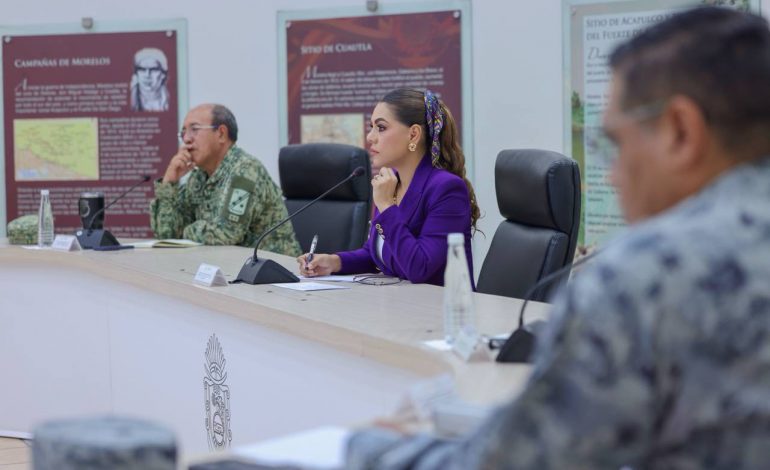 E. Salgado encabeza Mesa de Coordinación para la Paz en el marco del Día de Muertos en Chilpancingo
