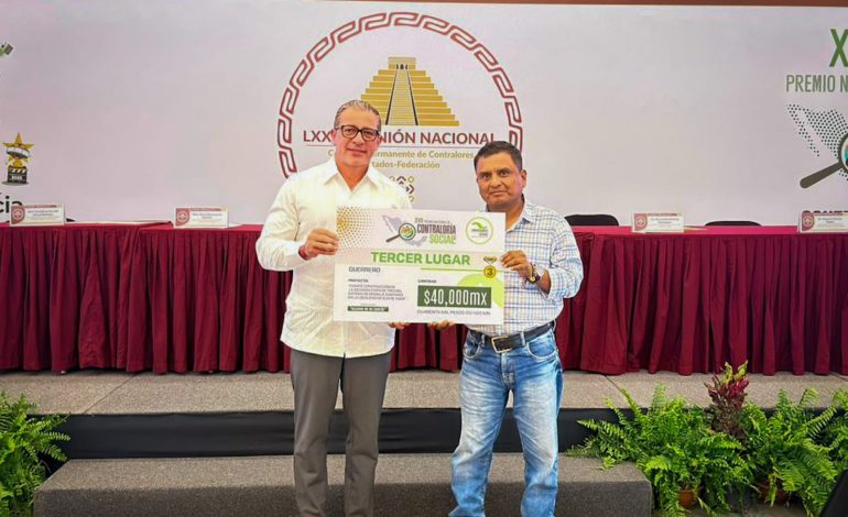 Guerrero obtiene Tercer Lugar Nacional en el Premio de Contraloría Social 2025
