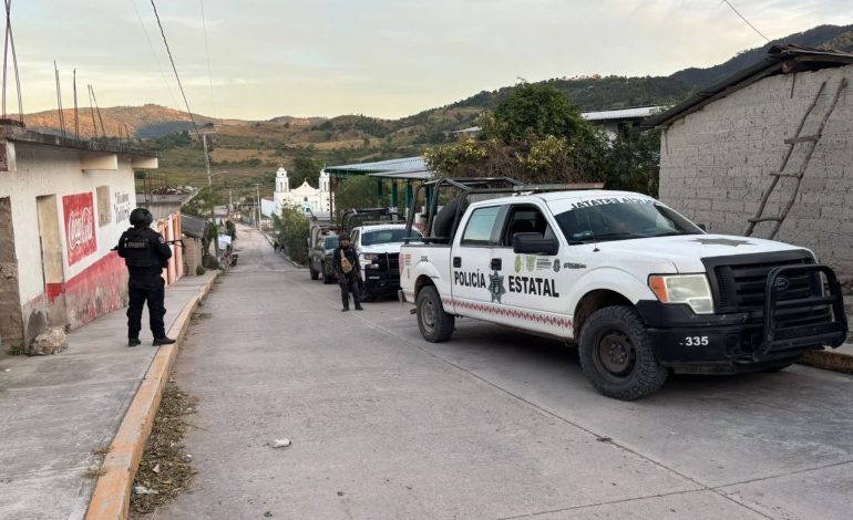 Refuerzan vigilancia interinstitucional en San Jerónimo Palantla, municipio de Chilapa de Álvarez