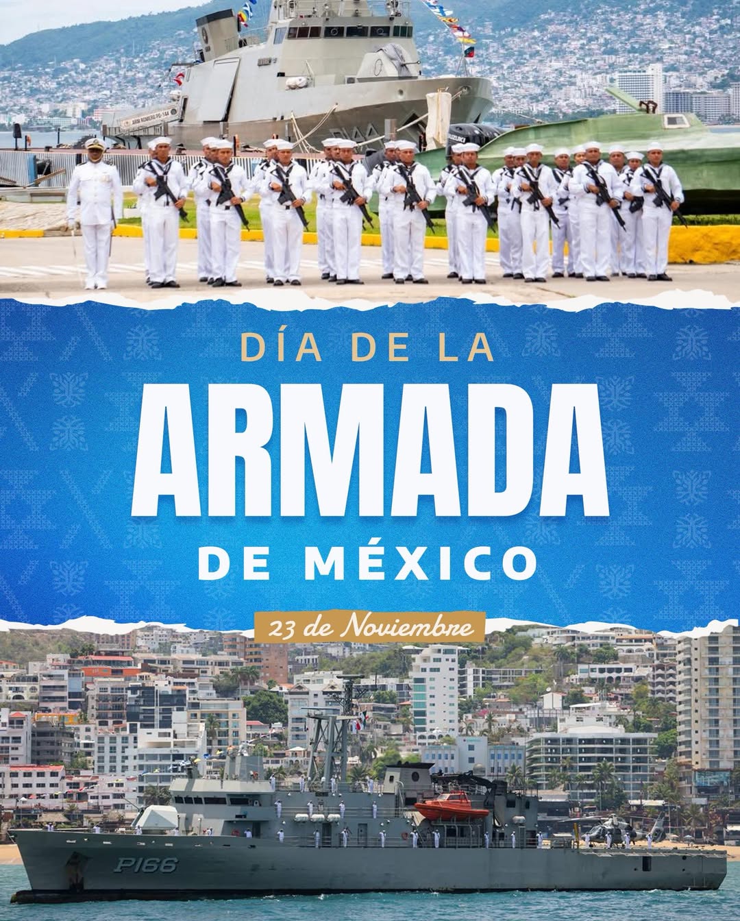 Gobernadora Evelyn Salgado reconoce la labor de la Armada de México en su día