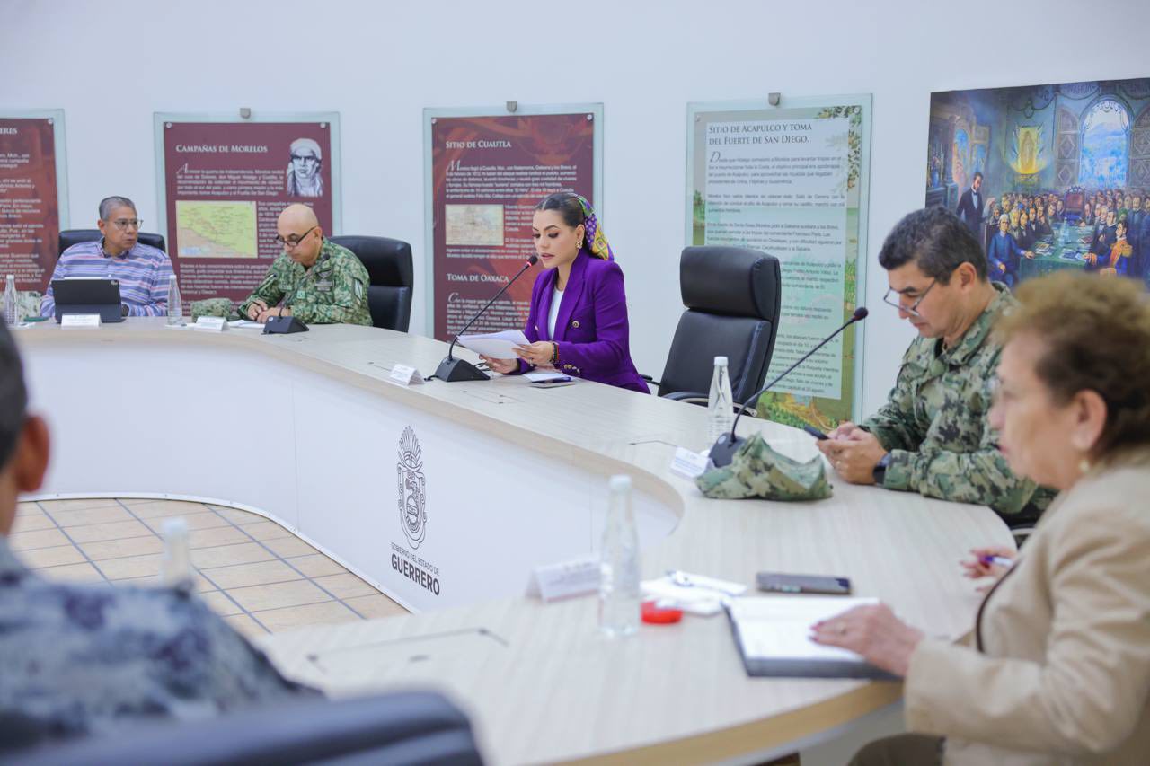 Evelyn Salgado encabeza sesión de la Mesa Estatal para la Construcción de la Paz en Chilpancingo