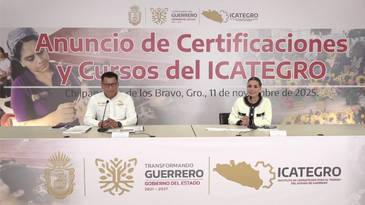 E. Salgado realiza anuncio de certificaciones y cursos del ICATEGRO
