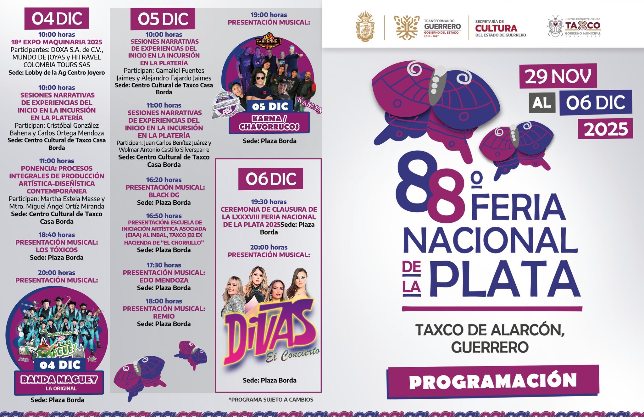 Taxco da inicio a la 88ª Feria Nacional de la Plata