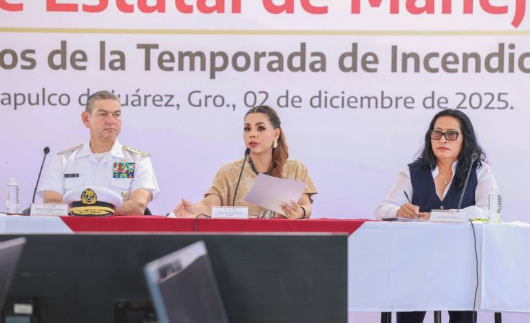 E. Salgado comparte fotografías de la reunión con el Comité Estatal de Manejo del Fuego 2025