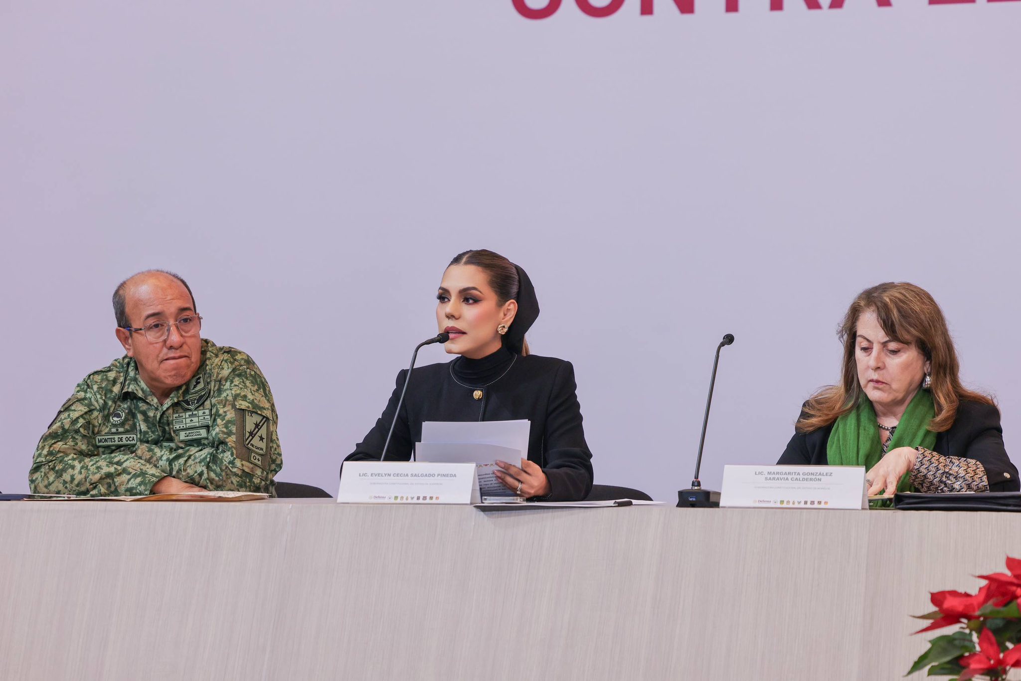 E. Salgado comparte fotos de su reunión en CDMX para reforzar el combate al robo de vehículos