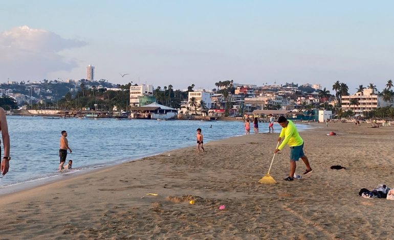 Gobierno de Evelyn Salgado refuerza limpieza en playas y miradores de Acapulco
