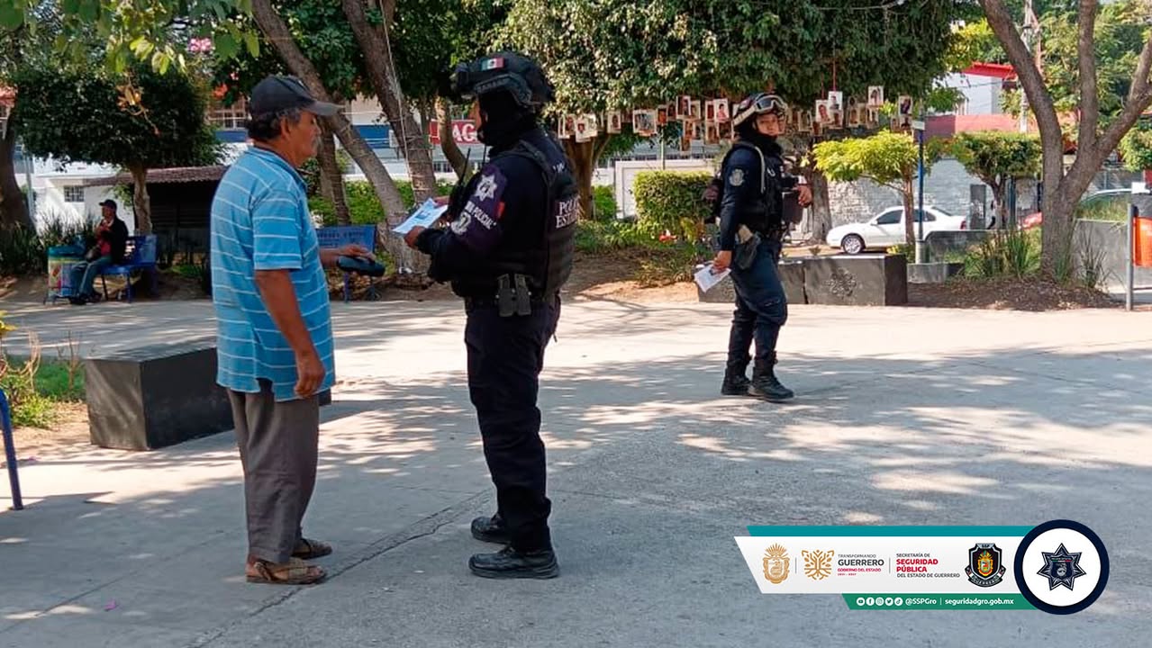 Refuerzan acciones de proximidad policial y prevención del delito en Chilpancingo