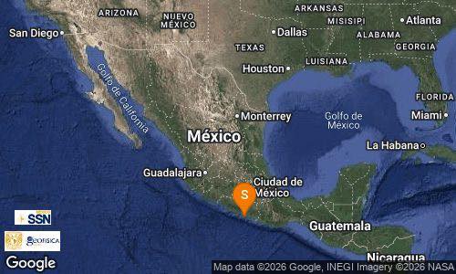 Reportan sismo de magnitud 4.2 al oeste de San Marcos, Guerrero