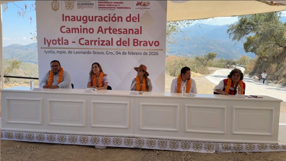 Evelyn Salgado inaugura el Camino Artesanal Iyotla–Carrizal del Bravo