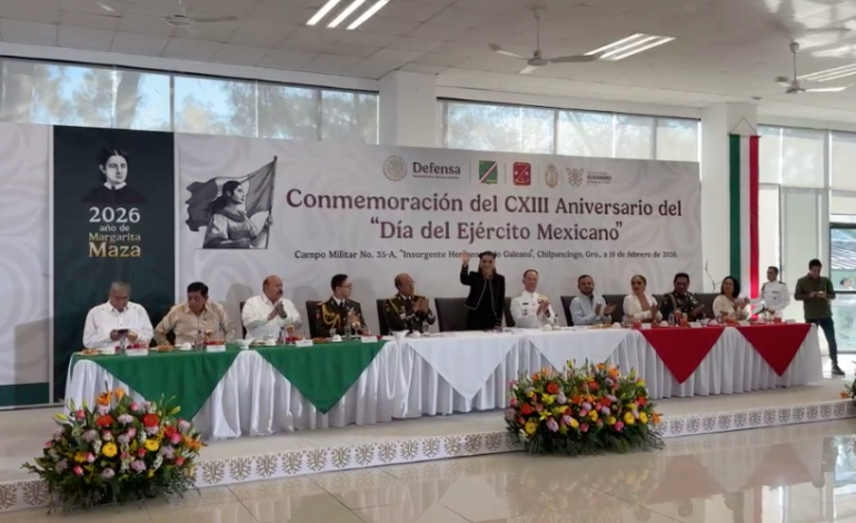 E. Salgado preside Ceremonia del CXIII Aniversario del Día del Ejército Mexicano