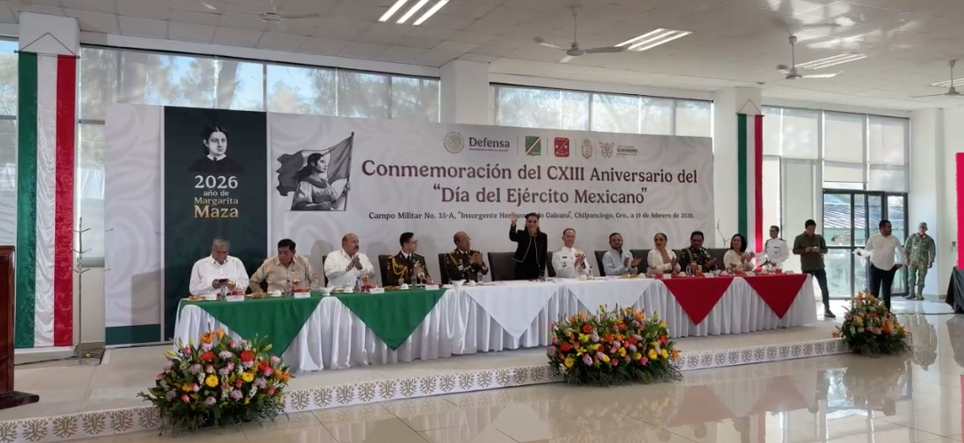 E. Salgado preside Ceremonia del CXIII Aniversario del Día del Ejército Mexicano