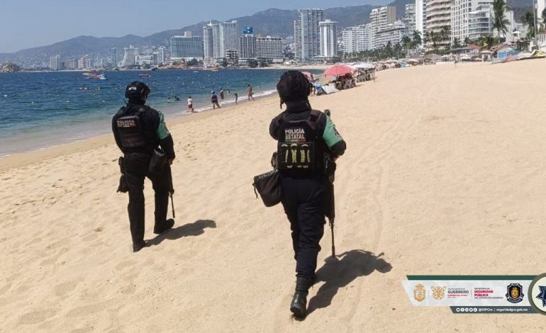 Policía Ecológica Estatal refuerza presencia preventiva en playa Icacos