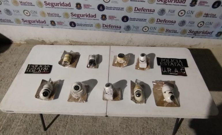 Desmantelan nueve cámaras clandestinas de vigilancia en Acapulco durante operativo interinstitucional
