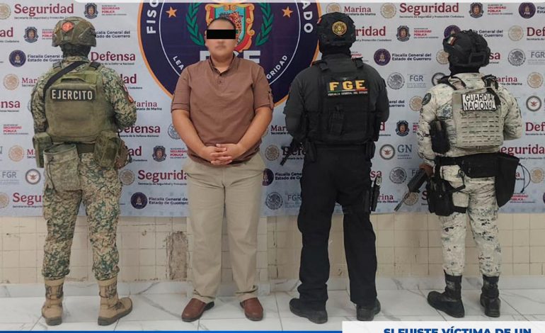 Detienen en Tixtla a hombre acusado de violación y violencia familiar