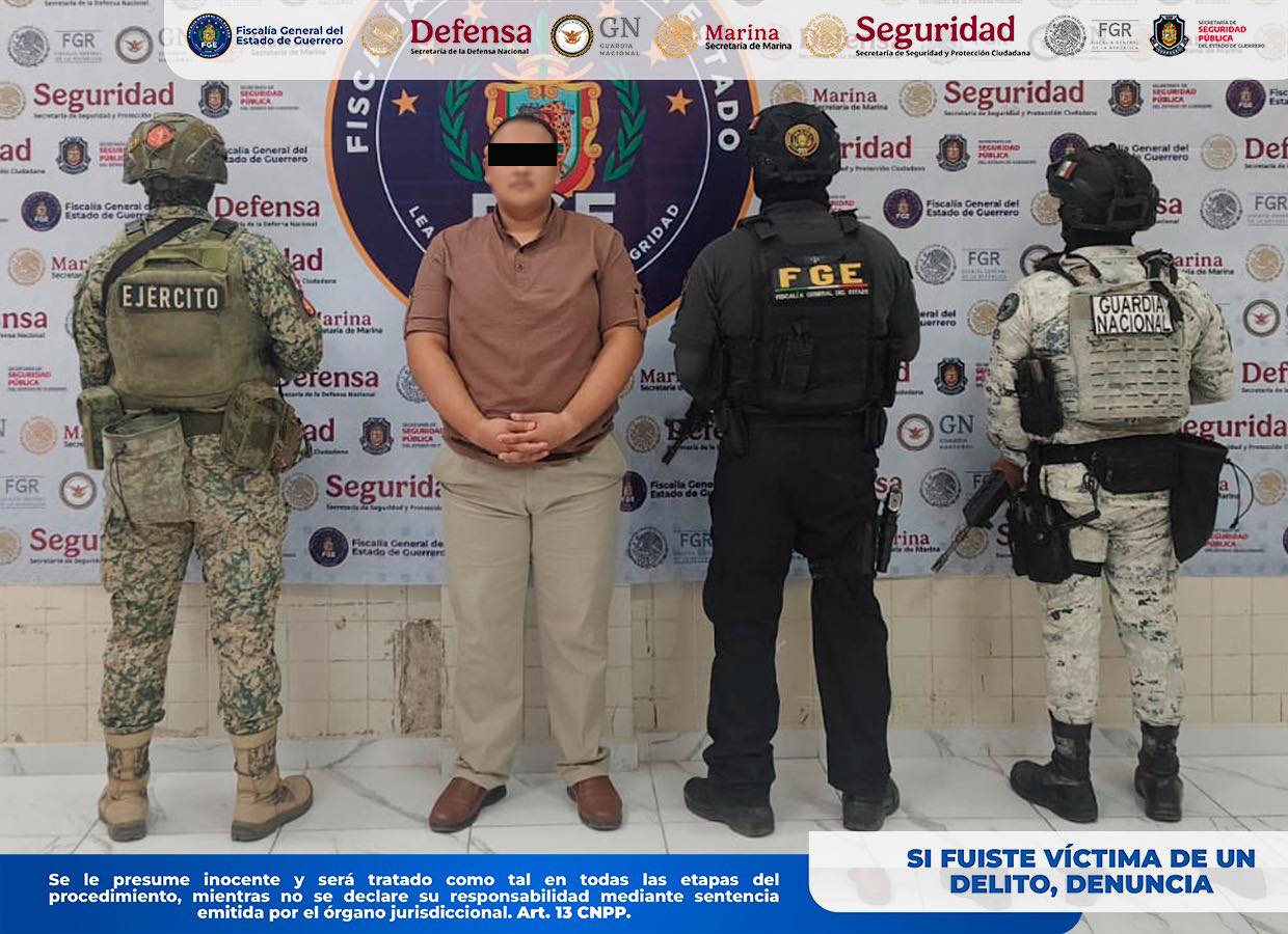 Detienen en Tixtla a hombre acusado de violación y violencia familiar