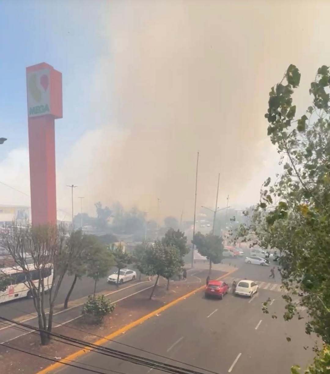 Incendio de pastizal moviliza a cuerpos de emergencia en Atizapán