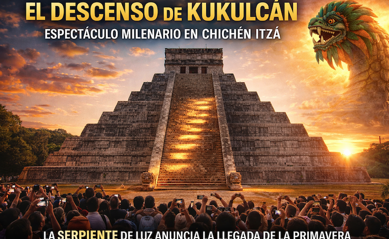 El descenso de Kukulcán: el espectáculo ancestral que marca la llegada de la primavera en Chichén Itzá