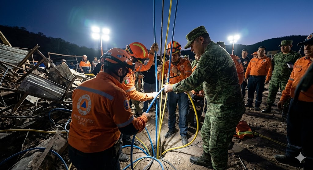 MILAGRO BAJO TIERRA EN SINALOA: LOGRAN CONTACTO VITAL CON RESCATISTAS TRAS COLAPSO MINERO