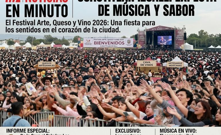 Cuautitlán Izcalli se llena de música y sabor en el Festival Arte, Queso y Vino 2026