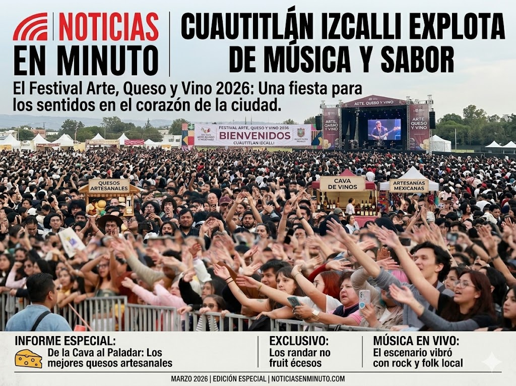 Cuautitlán Izcalli se llena de música y sabor en el Festival Arte, Queso y Vino 2026