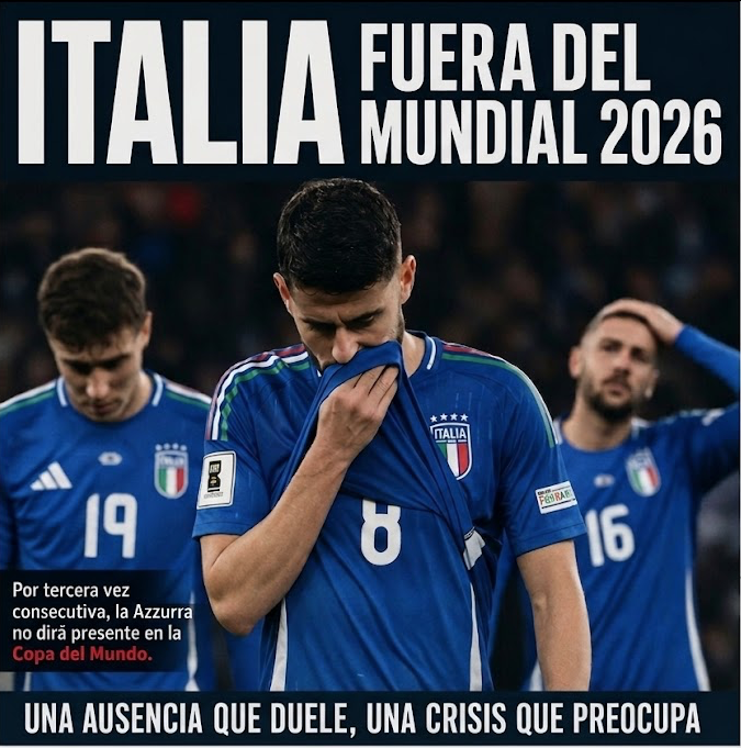 Italia queda fuera del Mundial 2026 y profundiza su crisis histórica