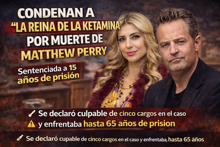 Condenan a “la reina de la ketamina” por la muerte del actor Matthew Perry