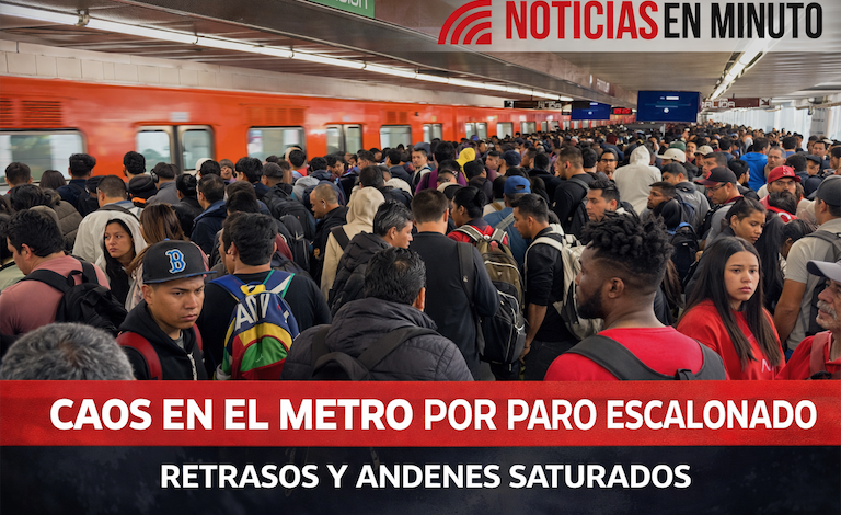 Paro escalonado colapsa el Metro: caos, retrasos y saturación en horas pico