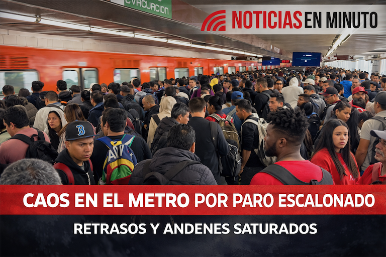 Paro escalonado colapsa el Metro: caos, retrasos y saturación en horas pico