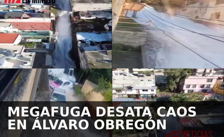 MEGAFUGA PROVOCA CAOS EN ÁLVARO OBREGÓN; AGUA ARRASTRA VEHÍCULOS Y AFECTA VIVIENDAS