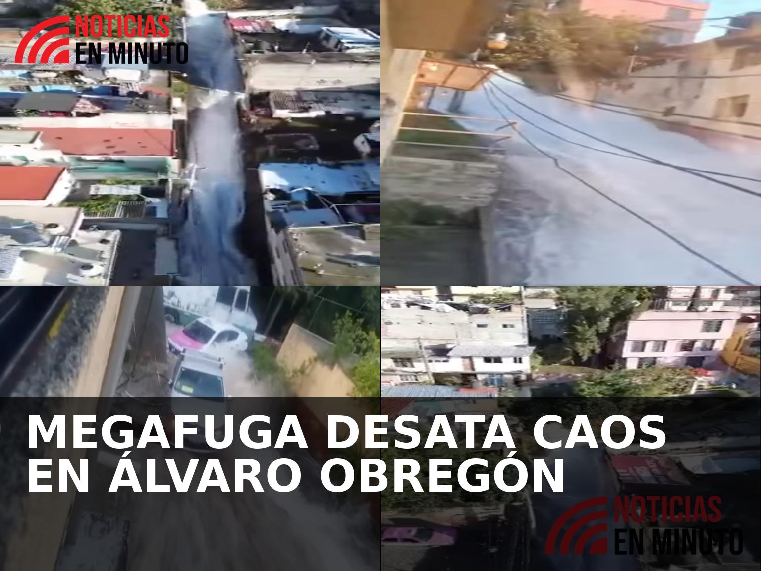 MEGAFUGA PROVOCA CAOS EN ÁLVARO OBREGÓN; AGUA ARRASTRA VEHÍCULOS Y AFECTA VIVIENDAS