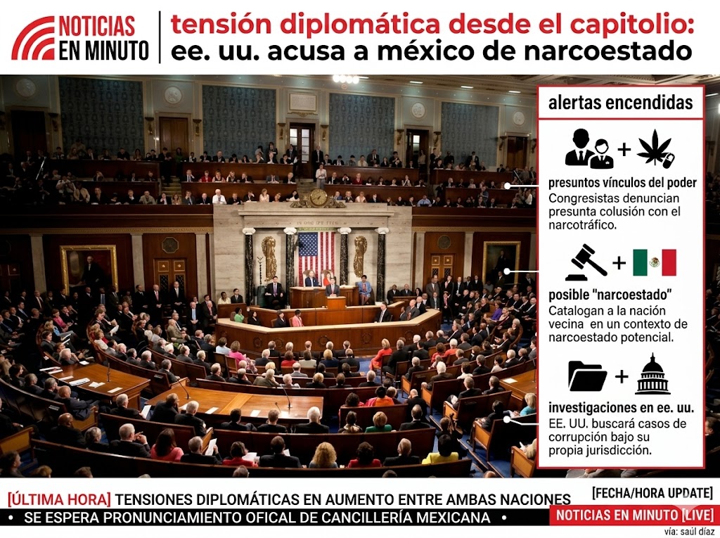 Tensión en el Capitolio: Legisladores de EE. UU. acusan a México de operar como un “narcoestado” y amagan con investigaciones