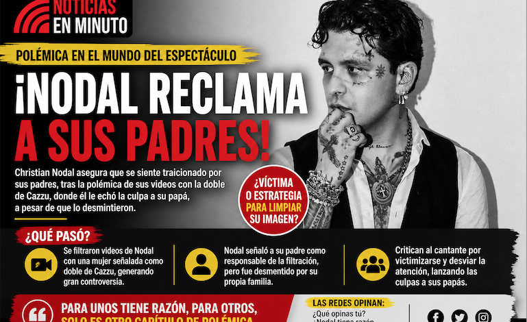 Polémica familiar: Christian Nodal enfrenta críticas tras señalar a sus padres