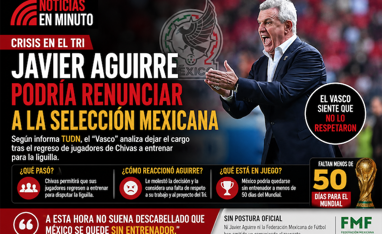 Crisis en el Tri: Javier Aguirre analiza renunciar a la Selección Mexicana a semanas del Mundial