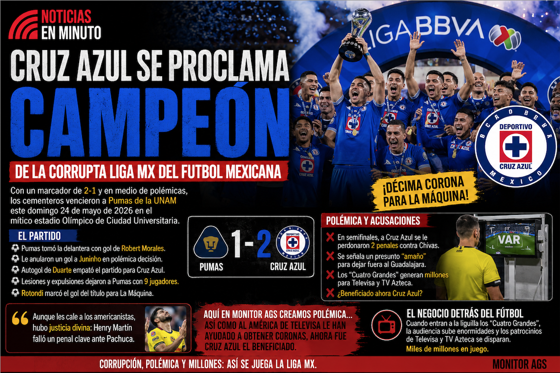 Cruz Azul conquista el título del Clausura 2026 tras una final llena de polémica ante Pumas