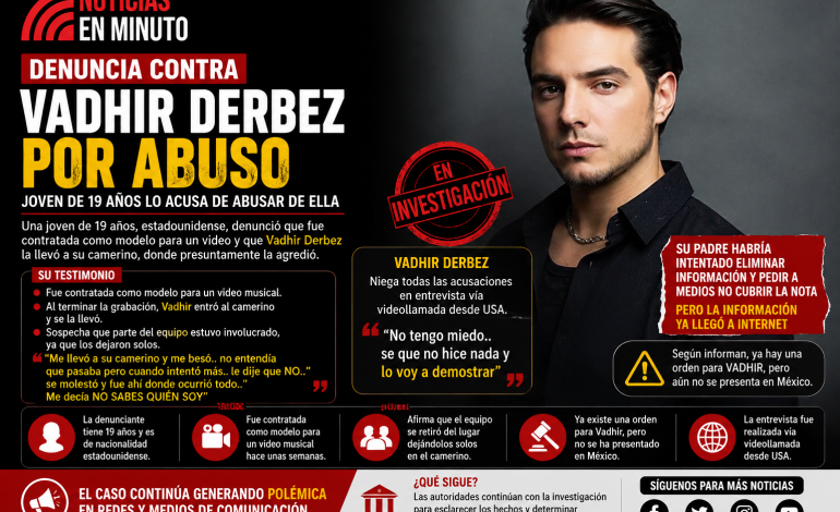 Vadhir Derbez responde a señalamientos; polémica crece en redes sociales