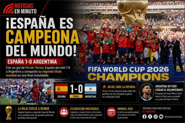 España hace historia y conquista su segundo Mundial tras vencer a Argentina
